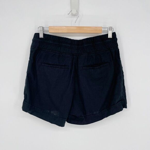 Athleta Cabo Linen 4" Short Black Lightweight Slim Fit Drawstring Women's 6 - Picture 5 of 7